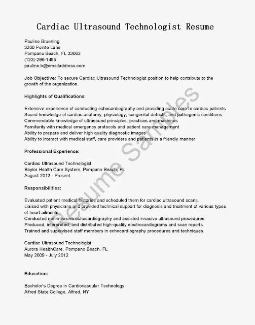 X ray tech sample cover letter